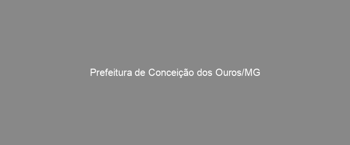 Provas Anteriores Prefeitura de Conceição dos Ouros/MG